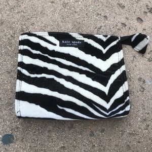 Vintage Kate Spade Zebra Zipper Pouch